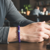 AMETHYST WITH EVIL EYE BRACELET SPIRITUALAWARENESS