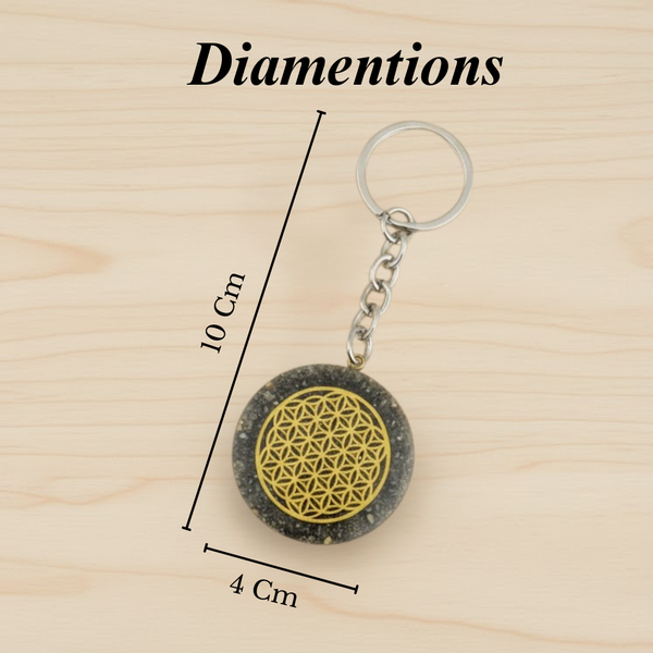 Dhanashakti Pyrite Keychain - The Ultimate Money Magnet