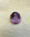 Royal Amethyst & Diamond Ring in 14K Gold image 0