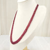 Natural Ruby Three LineBeaded Necklace: A Dazzling Display of Luxury and Passion image 1