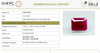 Natural Purplish Red Ruby | Certified Unheated | Octagon Mixed Cut Report No. 9581D38658 image 1