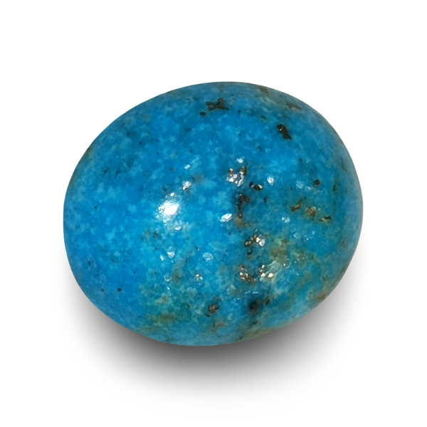 Natural Turquoise | Sea Blue | Oval Cabochon | Matrix Background | IGC CertifiedCertification: IGC (IGCDKBAJ41400) image 1