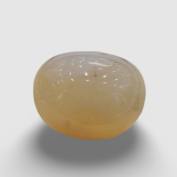 Natural White Opal 14.05 Ratti| Oval Cabochone | Certified No. IGCDKBAJ42889 image 0