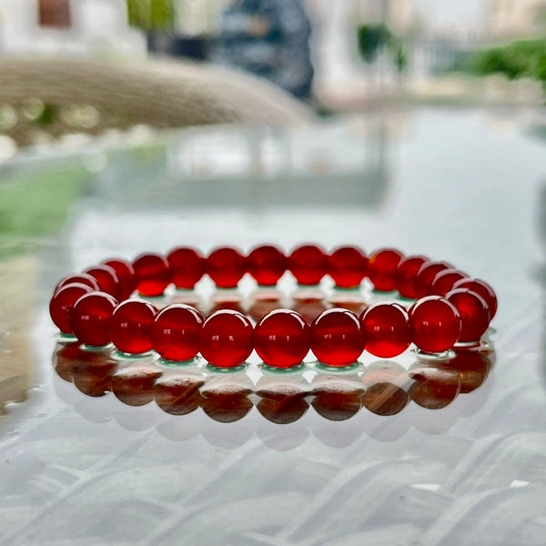 Red Premium Coralline Bracelet Positive Energy Bracelet For Men & Women image 1