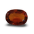 Natural brownish orange Hessonite (Gomed) oval mixed cut loose gemstone, certified IGCDKBAJ42796