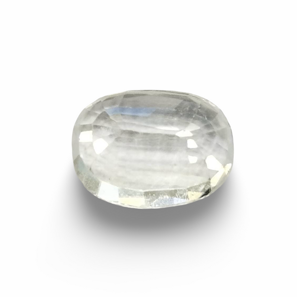 Natural White Zircon | Certified | Oval | Certificate No.: IGCDKBAJ46140 image 1