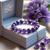 Purple Premium Amethyst Spiritual Awareness Bracelet For Men & Women image 0