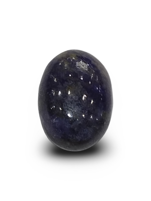 Natural Lapis Lazuli | Oval Cabochon | Rich Blue with Pyrite Flecks | IGC Certified Certificate No.: IGCDKBAJ42514 image 0