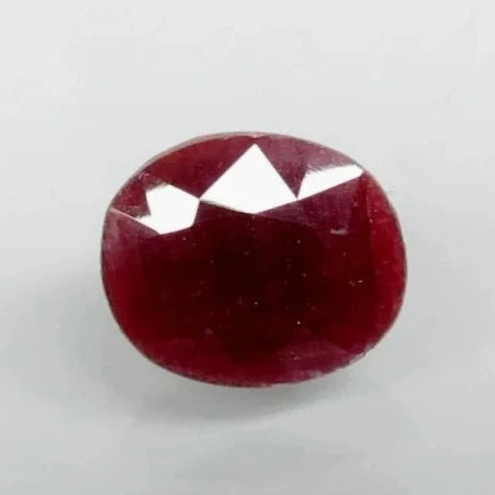 Natural Purplish Red Ruby | Certified Unheated | Oval Mixed Cut Report No. 9498D38416 image 0