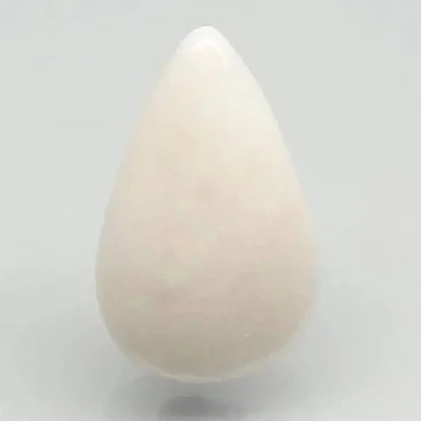 Natural Fire Opal 9.38 ratti pear cabochon loose gemstone, Govt. lab report no. 6810D26550