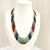 Rainbow multi-stone five line gemstone necklace – Tushar Gems