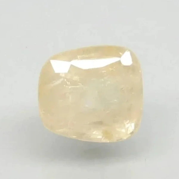 Natural Yellow Sapphire (Pukhraj) cushion mixed cut loose gemstone, report no. 6758D26137