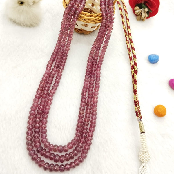 Natural Ruby Three LineBeaded Necklace: A Dazzling Display of Luxury and Passion image 6