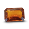 Natural brownish orange Hessonite (Gomed) octagon step cut loose gemstone, certified IGCDKBAJ42728