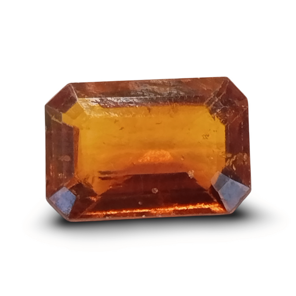 Natural Hessonite Garnet | Octa Step Cut | Brownish Orange Certificate No.: IGCDKBAJ42728 image 0