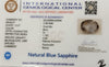 Natural Blue Sapphire | IGC Certified | Oval Mix Cut | Premium Astrological Gemstone Certified by: IGC (ISO 9001:2015 image 2