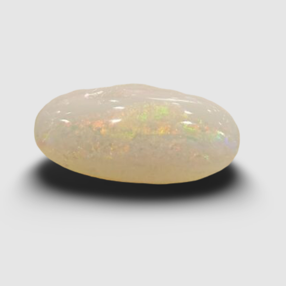 Natural White Opal 4.50 Ratti| Oval Cabochone | Certified No. IGCDKBAJ42948 image 0