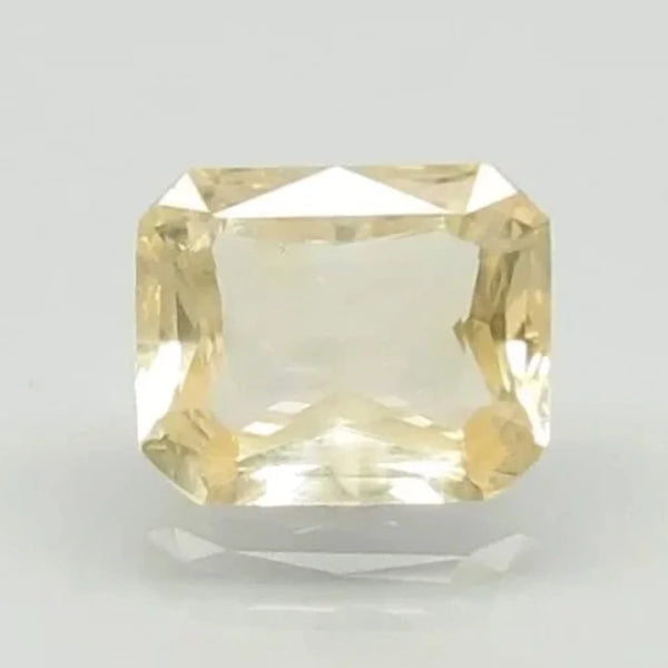 Natural Yellow Sapphire (Pukhraj) octagon mixed cut loose gemstone, report no. 6661D25710