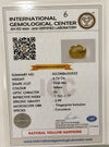 Natural Yellow Sapphire |Oval Mix Cut | IGC Certified No.: IGCDKBAJ53533 image 2