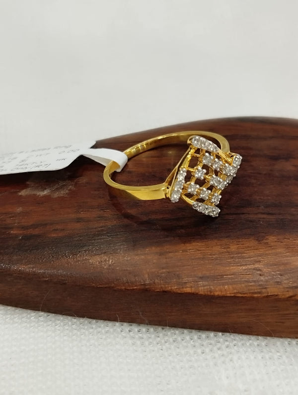 Kisna 14K Gold Natural Diamond Ring – 0.18 Ct of Delicate Brilliance image 1