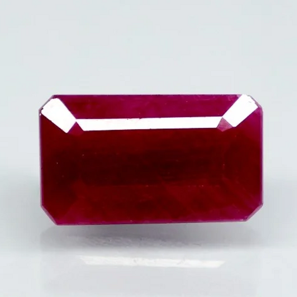 Natural unheated red Ruby (Manik) octagon mixed cut loose gemstone, report no. 9581D38649