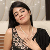 Natural pearl double line markus shape necklace (027) – Tushar Gems