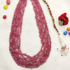 Natural Ruby Six Line Tumble Necklace: A Bold Expression of Nature’s Beauty image 6