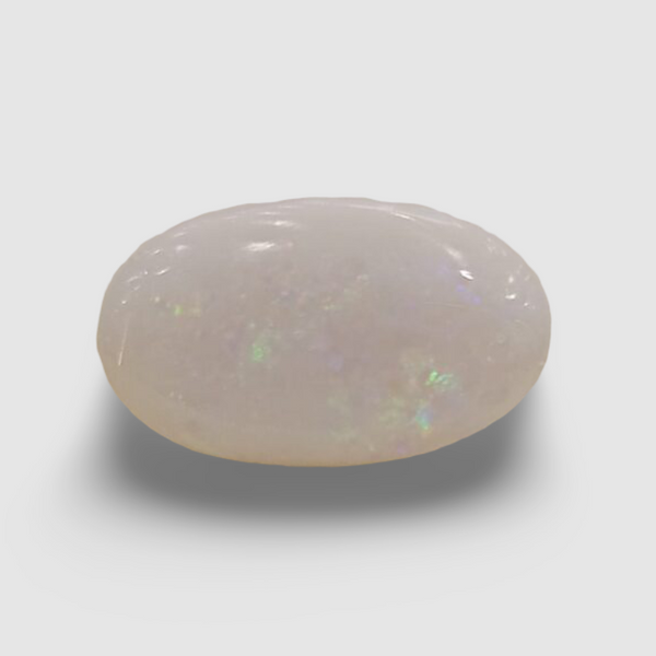 Natural White Opal 3.28 Ratti| Oval Cabochone | Certified No. IGCDKBAJ42899 image 0