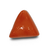 Natural Italian Red Coral | Certified Triangular Cabochon Moonga | Untreated Gemstone IGCDKBAJ42391 image 0