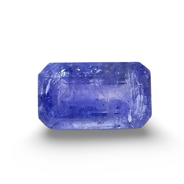 Natural Tanzanite rectangle cut loose gemstone, SRT certified SRGTL30954