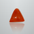 Natural Italian Red Coral (Moonga) triangular cabochon, untreated, certified IGCDKBAJ42455