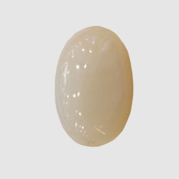 Natural White Opal 7.11 Ratti| Oval Cabochone | Certified No. IGCDKBAJ43029 image 1
