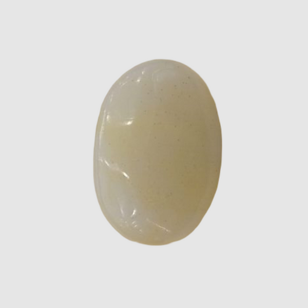 Natural White Opal 7.39 Ratti| Oval Cabochone | Certified No. IGCDKBAJ43025 image 1