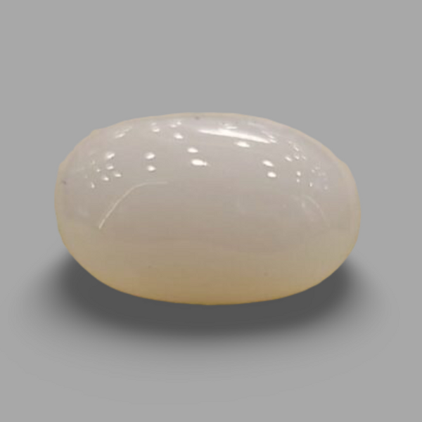 Natural White Coral (Safed Moonga) certified loose gemstone, report no. IGCDKBAJ41525