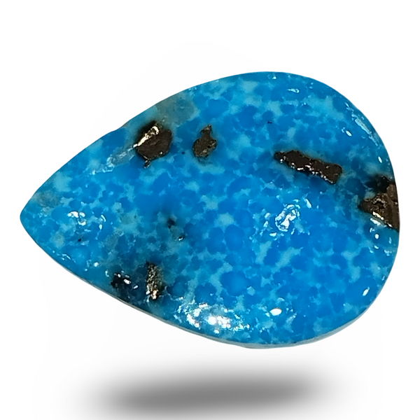Natural Turquoise | Sea Blue | Pear Shape | IGC Certified | Matrix Background Certification: IGC (IGCDKBAJ44713) image 0