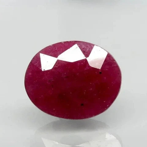 Natural Purplish Red Ruby | Certified Unheated | Oval Mixed Cut Report No. 9498D38413 image 0