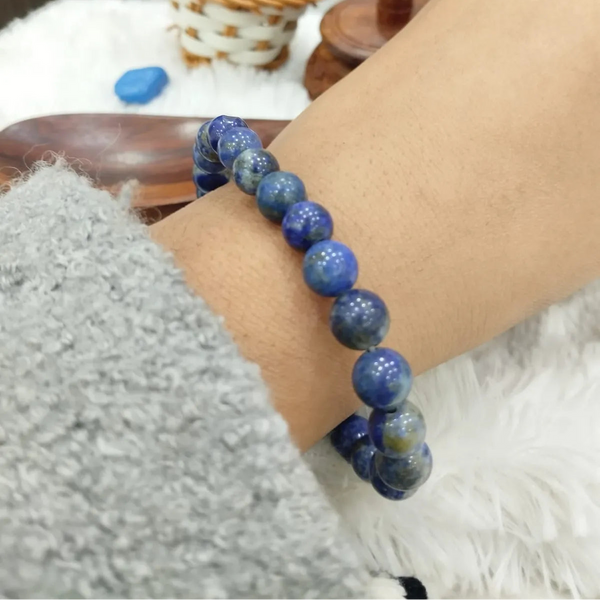 Blue Premium Lapis Lazuli Awakening Awareness Bracelet For Men & Women image 0