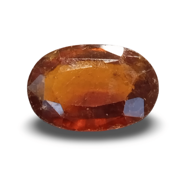 Natural Hessonite (Gomed) oval mixed cut loose gemstone, IGC certified IGCDKBAJ42762