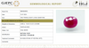 Natural Purplish Red Ruby | Certified Unheated | Oval Mixed Cut Report No. 9581D38703 image 1
