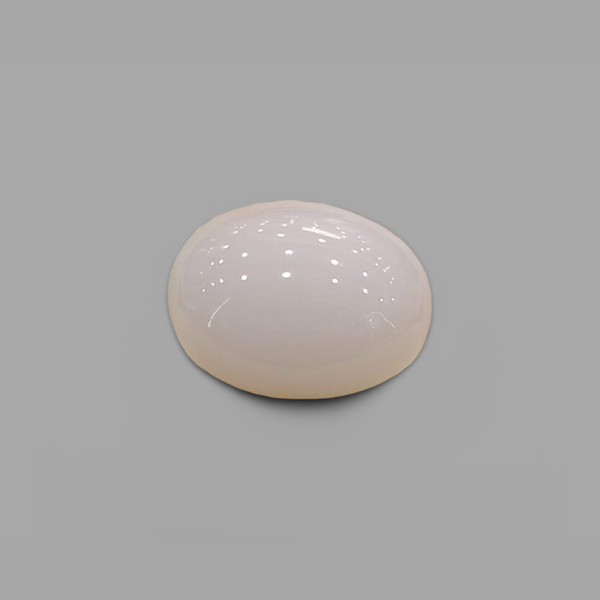 Natural White Coral (Safed Moonga) certified loose gemstone, report no. IGCDKBAJ41526