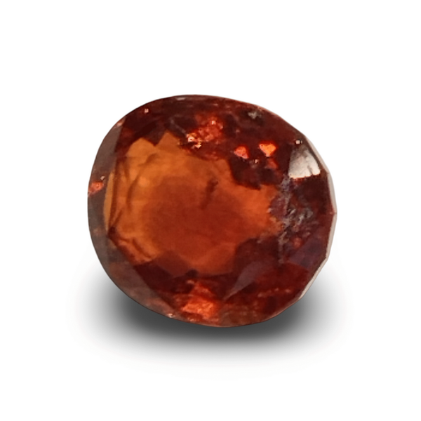 Natural Hessonite (Gomed) oval cut loose gemstone, IGC certified IGCDKBAJ48331