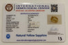 Natural Yellow Sapphire | Oval Cut | IGC Certified No.: IGCDKBAJ45772 image 2