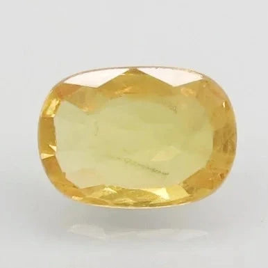 Certified Natural Orangish Yellow Sapphire – 4.73 Carat / 5.26 Ratti | Heated with Diffusion | Oval Mixed Cut | GJEPC IGJ Certified | 7099D27713 image 0
