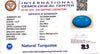 Natural Turquoise | Oval | Sea Blue | Certified | Astrological GemstoneCertificate No.: IGCDKBAJ44694 image 2