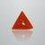 Natural Italian Red Coral (Moonga) triangular cabochon, untreated, certified IGCDKBAJ42425