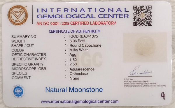 Natural Moonstone: A Gem of Serenity and Enlightenment Summary No IGCDKBAJ41375 image 2