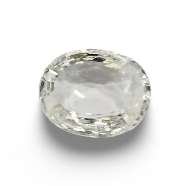 Natural White Zircon | Certified | Oval | Certificate No.: IGCDKBAJ47483 image 0
