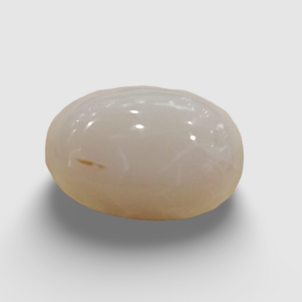 Natural White Opal 7.11 Ratti| Oval Cabochone | Certified No. IGCDKBAJ43003 image 0