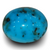 Natural Turquoise | Sea Blue | Oval Cabochon | IGC Certified | Matrix Background Certification: IGC (IGCDKBAJ41411) image 1