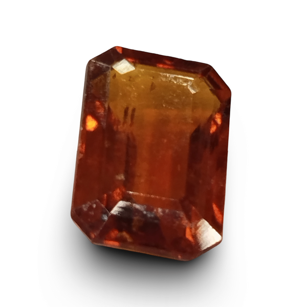 Natural Hessonite Garnet | Octa Step Cut | Brownish Orange Certificate No.: IGCDKBAJ42728 image 1